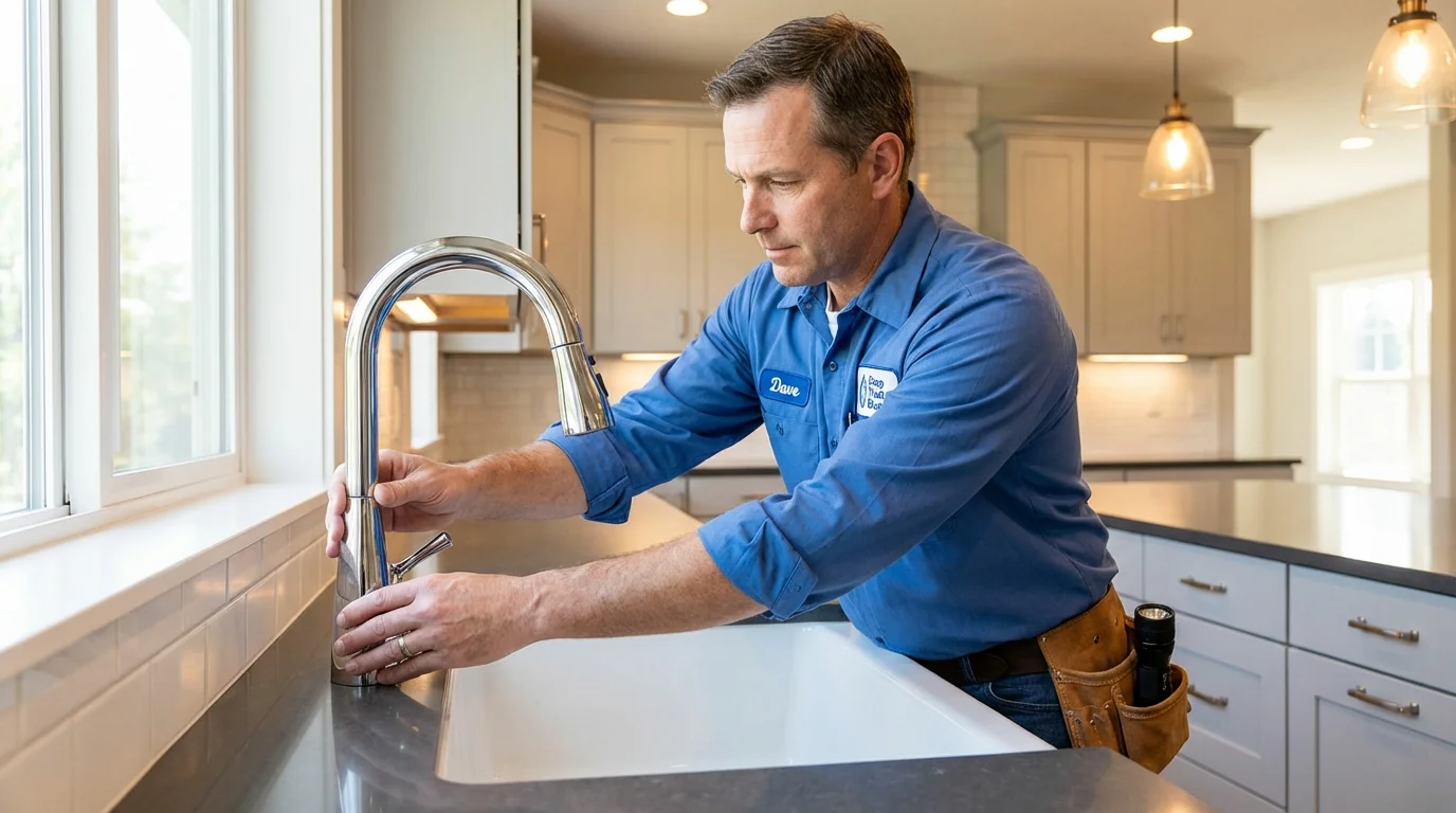 Kitchen faucet installation by Johns Plumbing LLC in Alpine